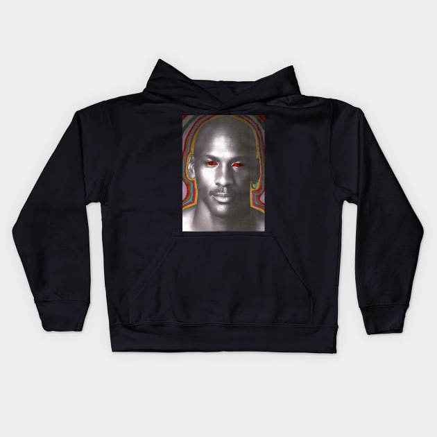 MJ the GOAT Kids Hoodie by BloomInOctober